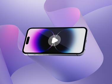 Vista horizontal del iPhone 14 Pro Max