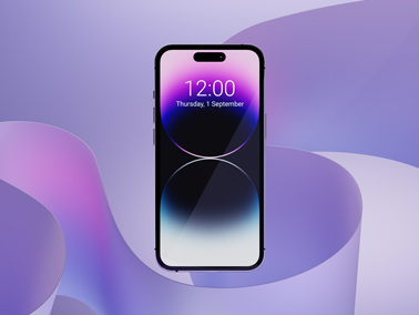 Vista frontal del iPhone 14 Pro Max