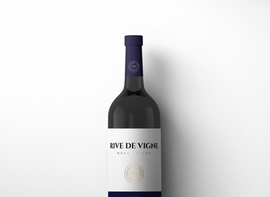 Red Wine Bottle on a White Surface