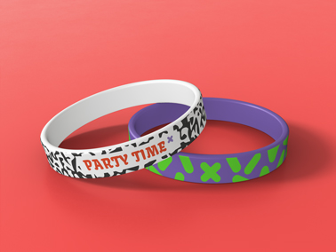 Two Wristbands Leaning on Each Other