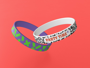 Two Wristbands on a Neutral Background