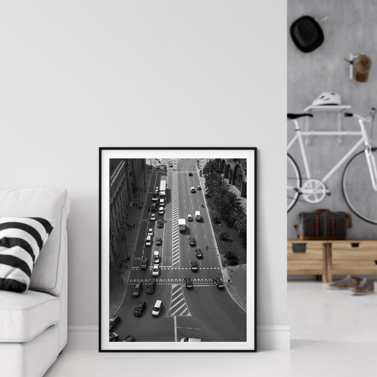 Vertical Frame on the Floor