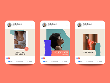 Three Facebook Post Displays