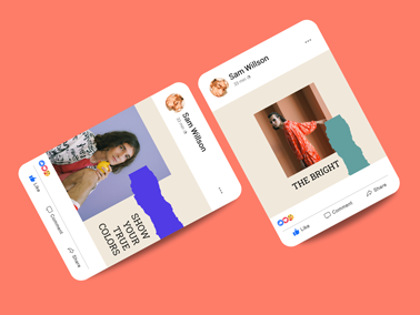 Facebook Post Demonstration Frames