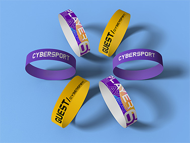 Collection of Paper Wristbands Forming a Circle