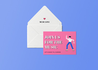 Event Invitation With an Envelope