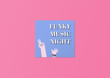 Event Invitation Card Front View