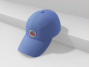Stylish Baseball Cap High Angle View