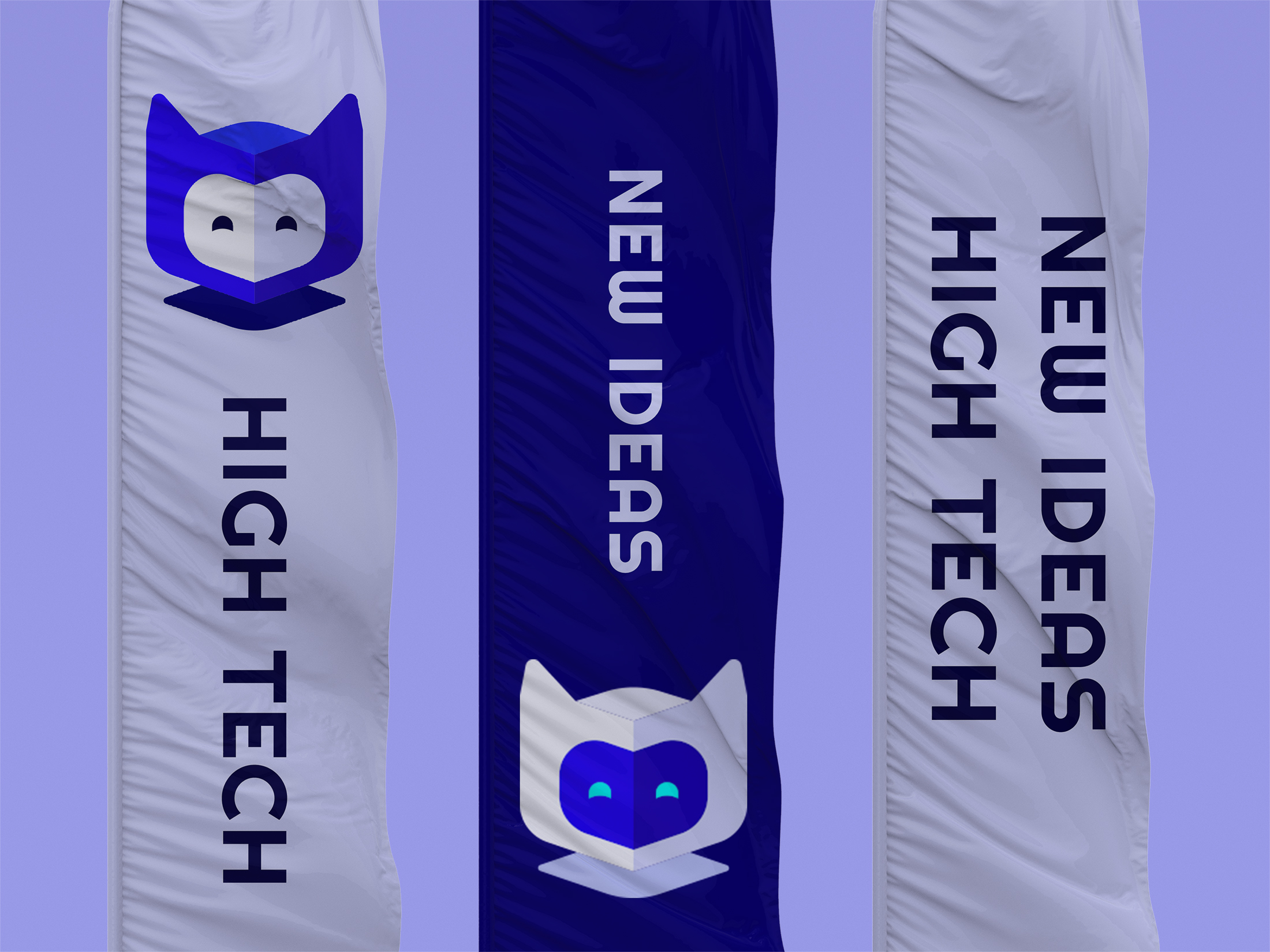 Three Flags Closeup View