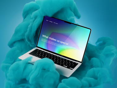 MacBook Pro in Turquoise Clouds