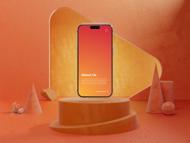 iPhone 14 Pro Max on a Pedestal