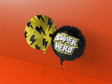 Balões de Aniversário em uma Parede