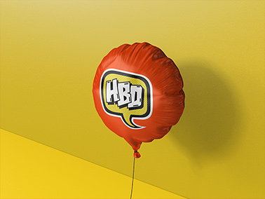 Balão de Festa em uma Parede