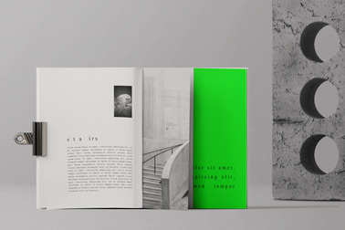 Open Catalogue on a Neutral Background