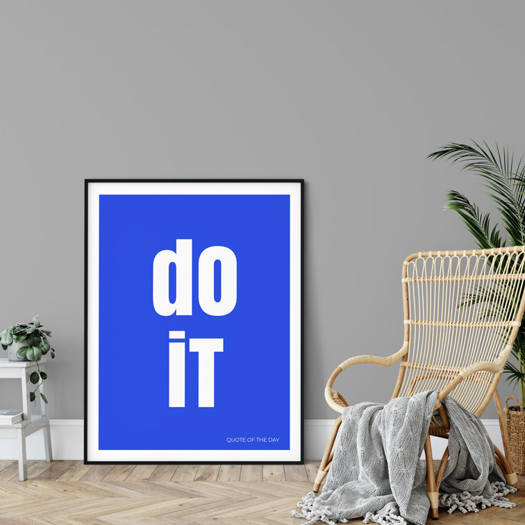 Vertical Frame on a Room Floor