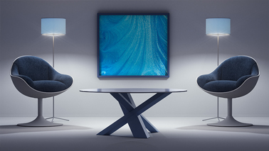 Meeting Room Design in Blue Tones