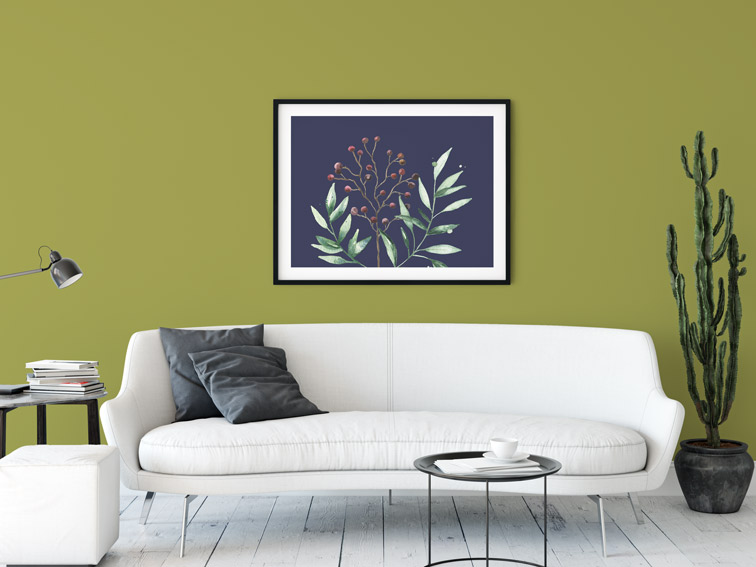 Horizontal Frame in a Living Room