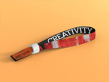 Fabric Wristband Low Angle View