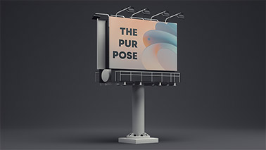 Billboard in a Black Setting