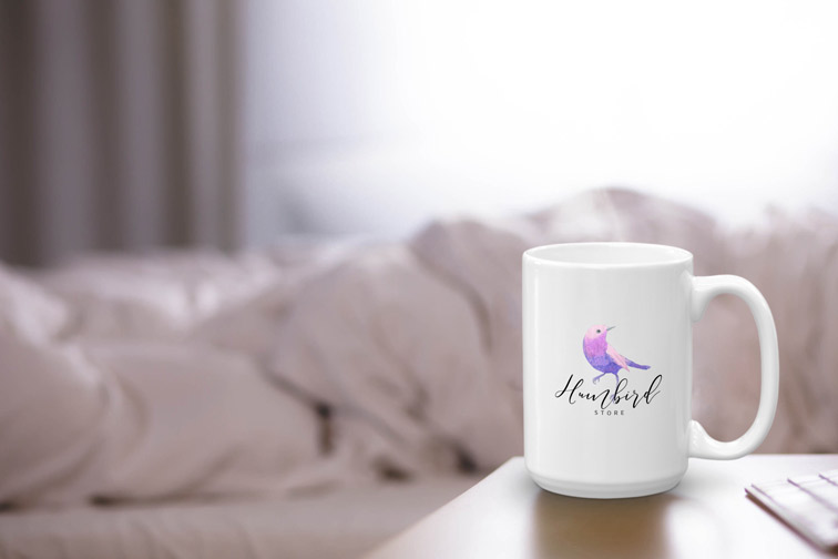 Mug on a Bedroom Desk