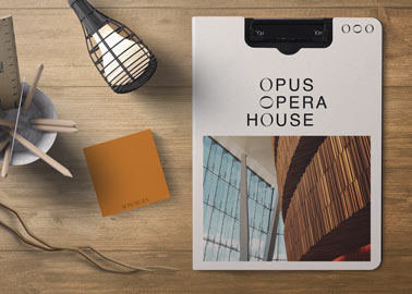 Closed Folder With Stationery Items