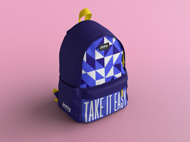 Trendy Backpack High Angle View