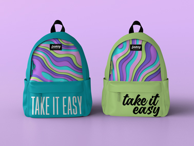 Two Backpacks Front View