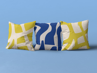 Three Pillows Front View