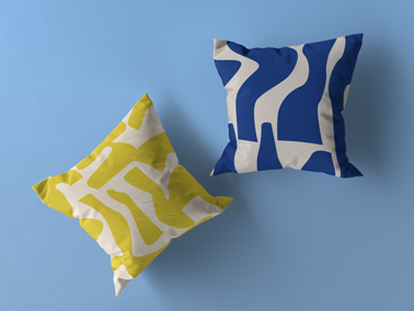 Two Pillows High Angle View