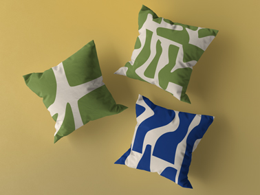 Three Pillows High Angle View