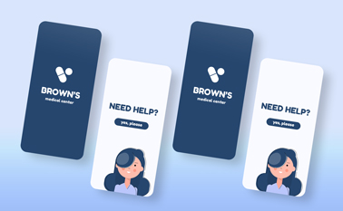 Four Phone Screens Tilted View