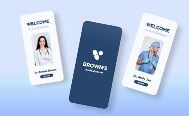 Three Phone Screens Tilted View