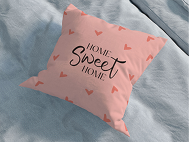 Pillow on a Bed High Angle View