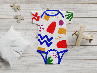 Grenouillère pour bébé avec oreiller