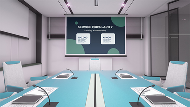 Conference Room Design With a Screen