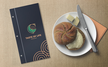 Restaurant Menu With a Plate of Food