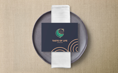 Restaurant Menu on a Plate
