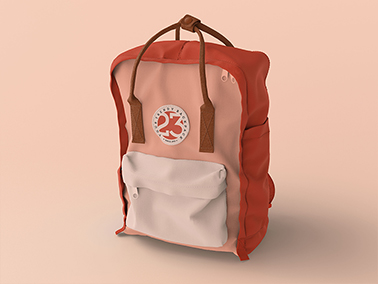 Trendy Backpack Tilted View