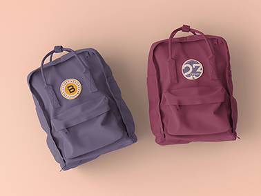 Trendy Backpack High Angle View