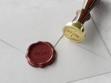 Печать для конверта, вид с правого угла