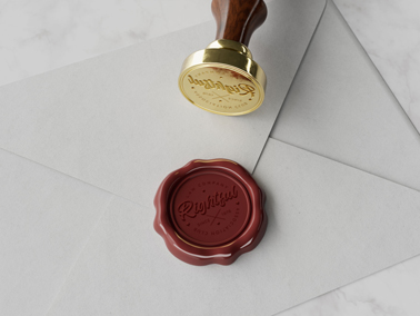 Печать для конверта, высокий ракурс