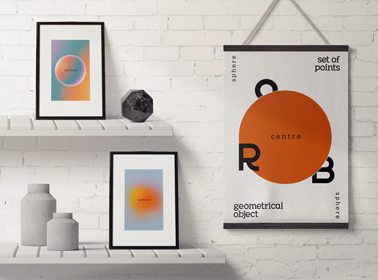 Постеры в минималистичном интерьере