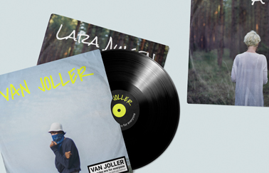 Vinyl Collection Closeup View