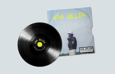 Vinyl Record High Angle View