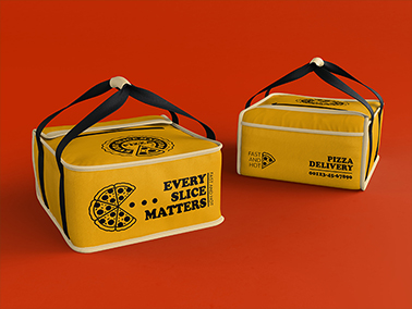 Two Delivery Bags Tilted View