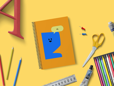 Textbook With Stationery High Angle View