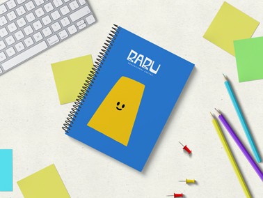 Notebook on a Desk High Angle View