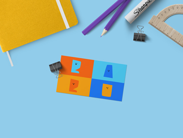 School Stationery High Angle View