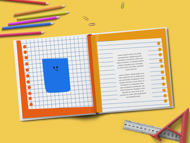 Open Textbook on a Desk