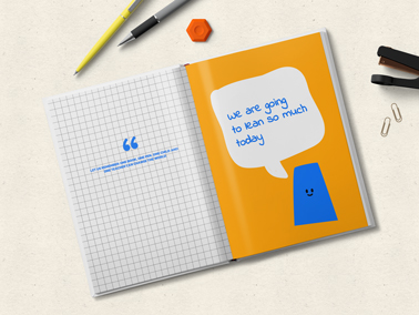 Open Notebook High Angle View